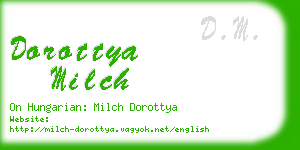 dorottya milch business card